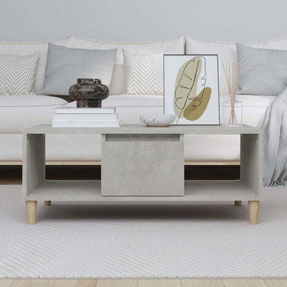 Coffee Table Concrete Grey Engineered Wood