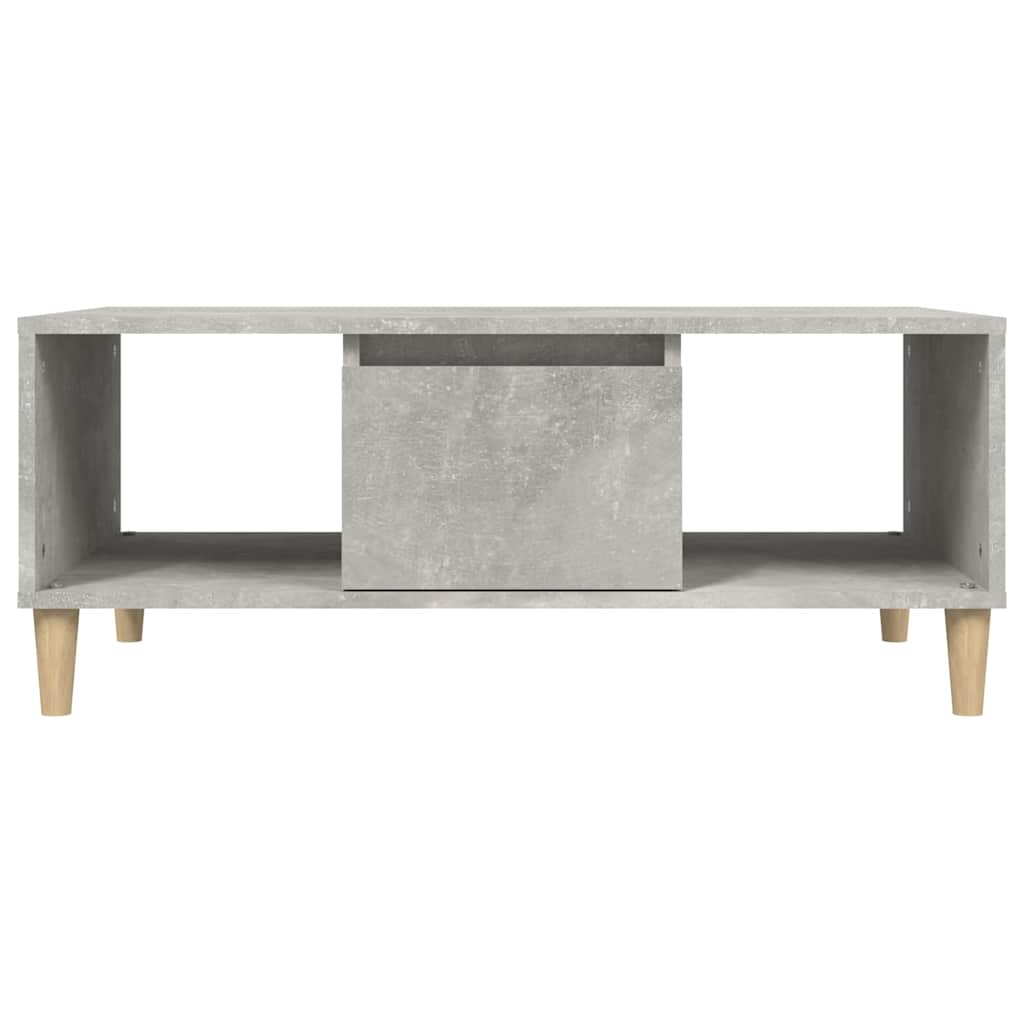 Coffee Table Concrete Grey Engineered Wood