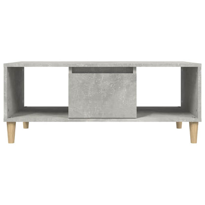 Coffee Table Concrete Grey Engineered Wood