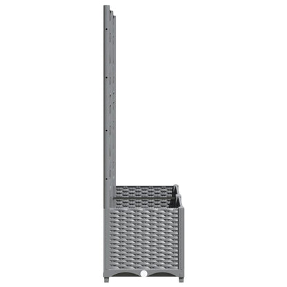 vidaXL Garden Planter Light Grey 80 x 40 x 136 cm 5