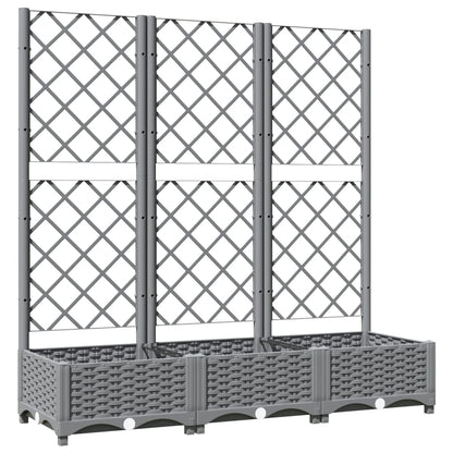 vidaXL Garden Planter Light Grey 120 x 40 x 121.5 cm 2
