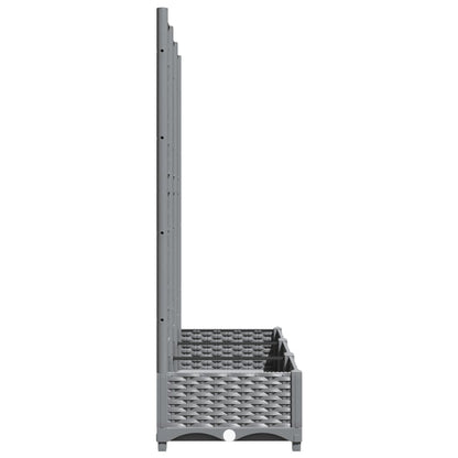vidaXL Garden Planter Light Grey 120 x 40 x 121.5 cm 5
