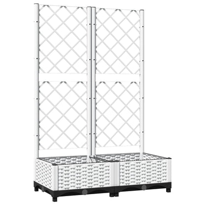 vidaXL Garden Planter White 80 x 40 x 121.5 cm 2