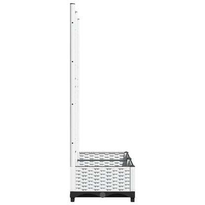 vidaXL Garden Planter White 80 x 40 x 121.5 cm 5