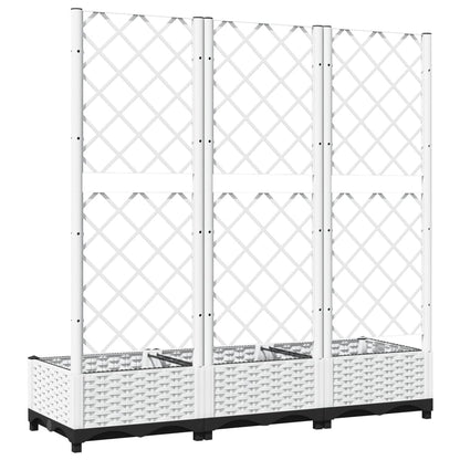 vidaXL Garden Planter White 120 x 40 x 121.5 cm 6