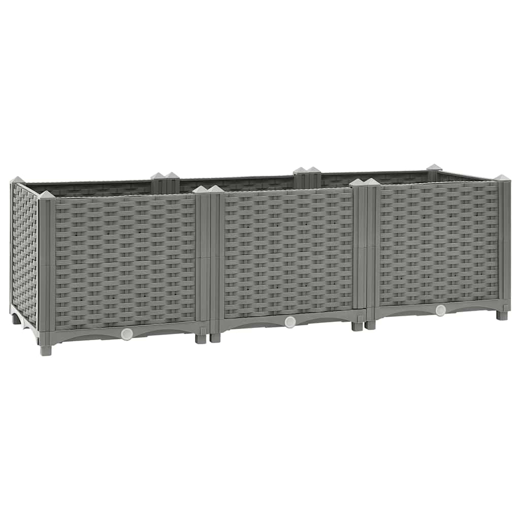 vidaXL Raised Bed 120x40x38 cm Polypropylene 1