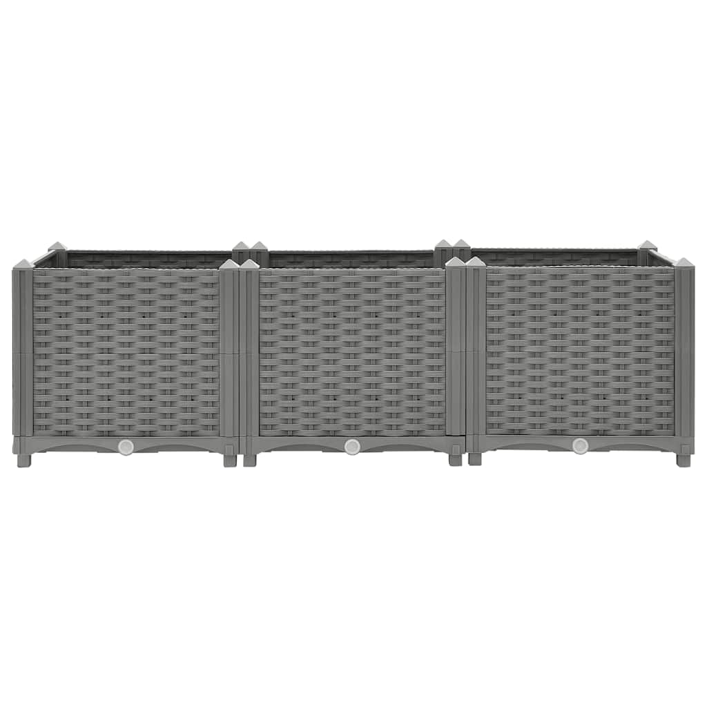 vidaXL Raised Bed 120x40x38 cm Polypropylene 2