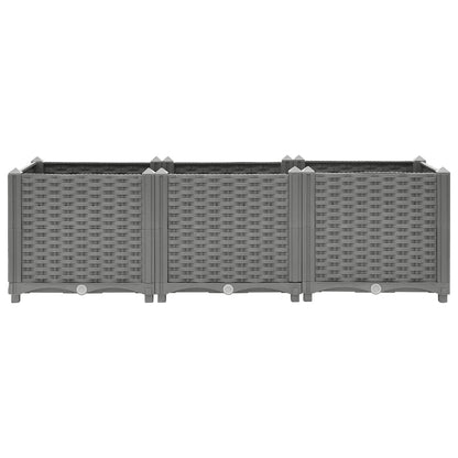 vidaXL Raised Bed 120x40x38 cm Polypropylene 2