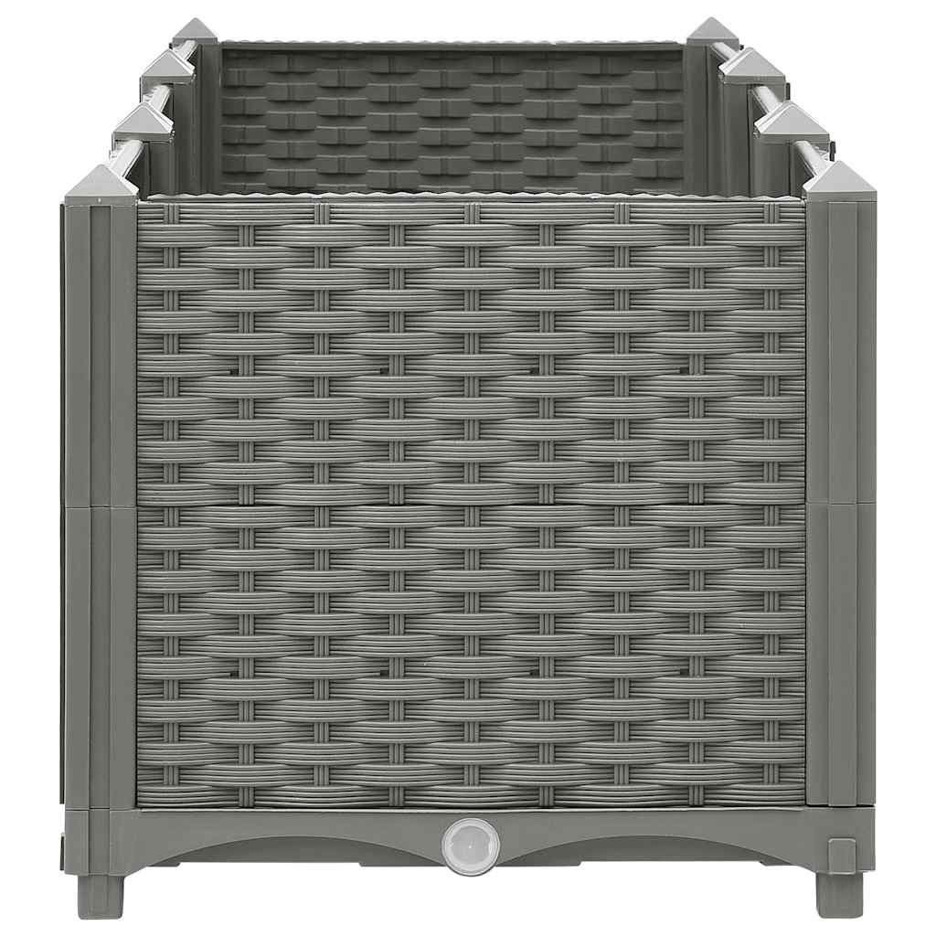 vidaXL Raised Bed 120x40x38 cm Polypropylene 3