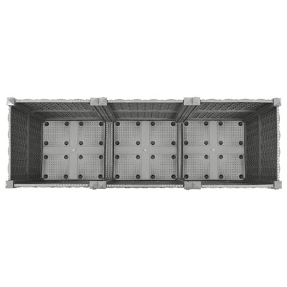 vidaXL Raised Bed 120x40x38 cm Polypropylene 4