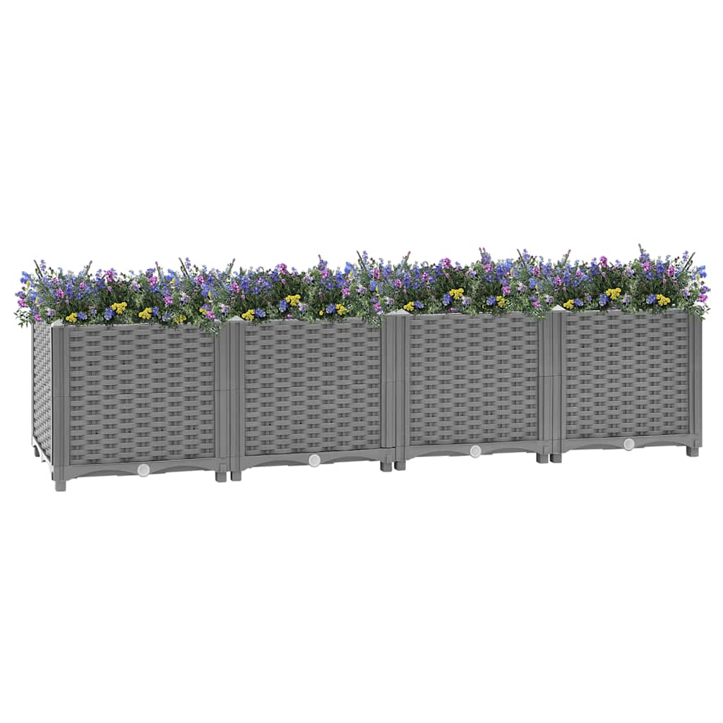 vidaXL Raised Bed 160x40x38 cm Polypropylene 6