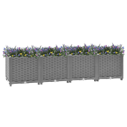 vidaXL Raised Bed 160x40x38 cm Polypropylene 6