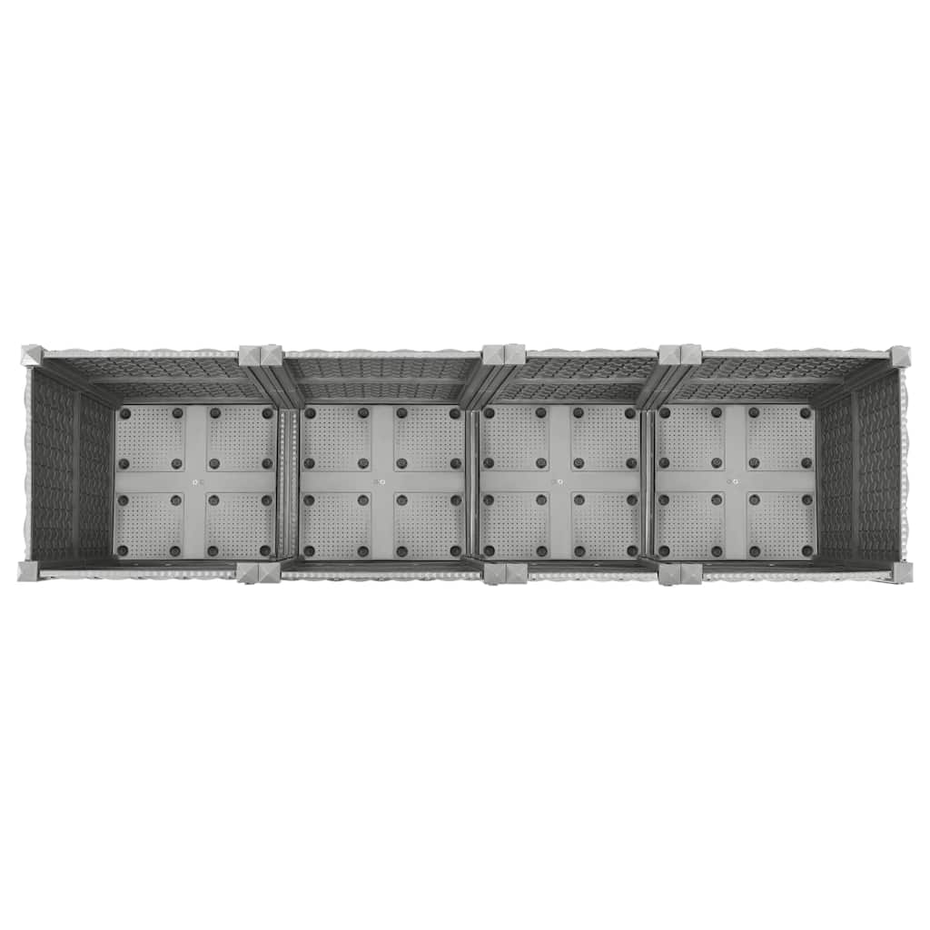 vidaXL Raised Bed 160x40x38 cm Polypropylene 4