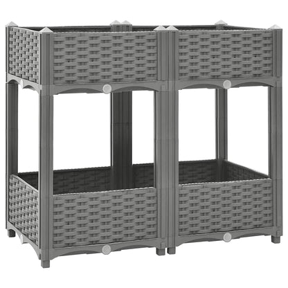 vidaXL Raised Bed 80x40x71 cm Polypropylene 1