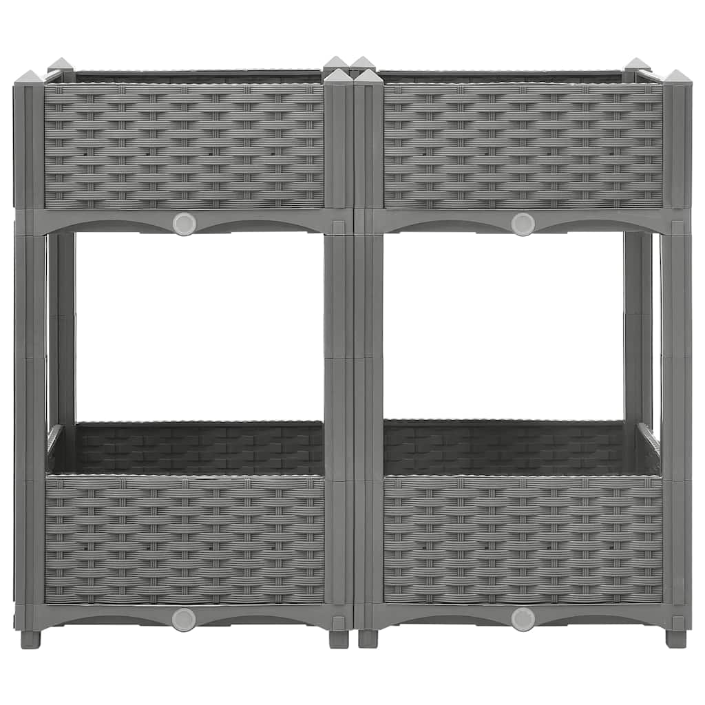 vidaXL Raised Bed 80x40x71 cm Polypropylene 2