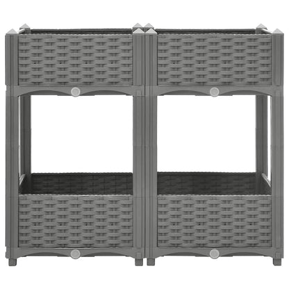 vidaXL Raised Bed 80x40x71 cm Polypropylene 2