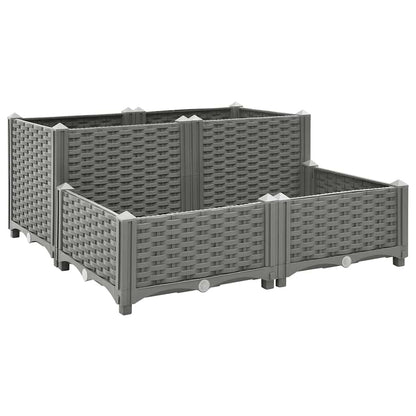 vidaXL Raised Bed 80x80x38 cm Polypropylene 1