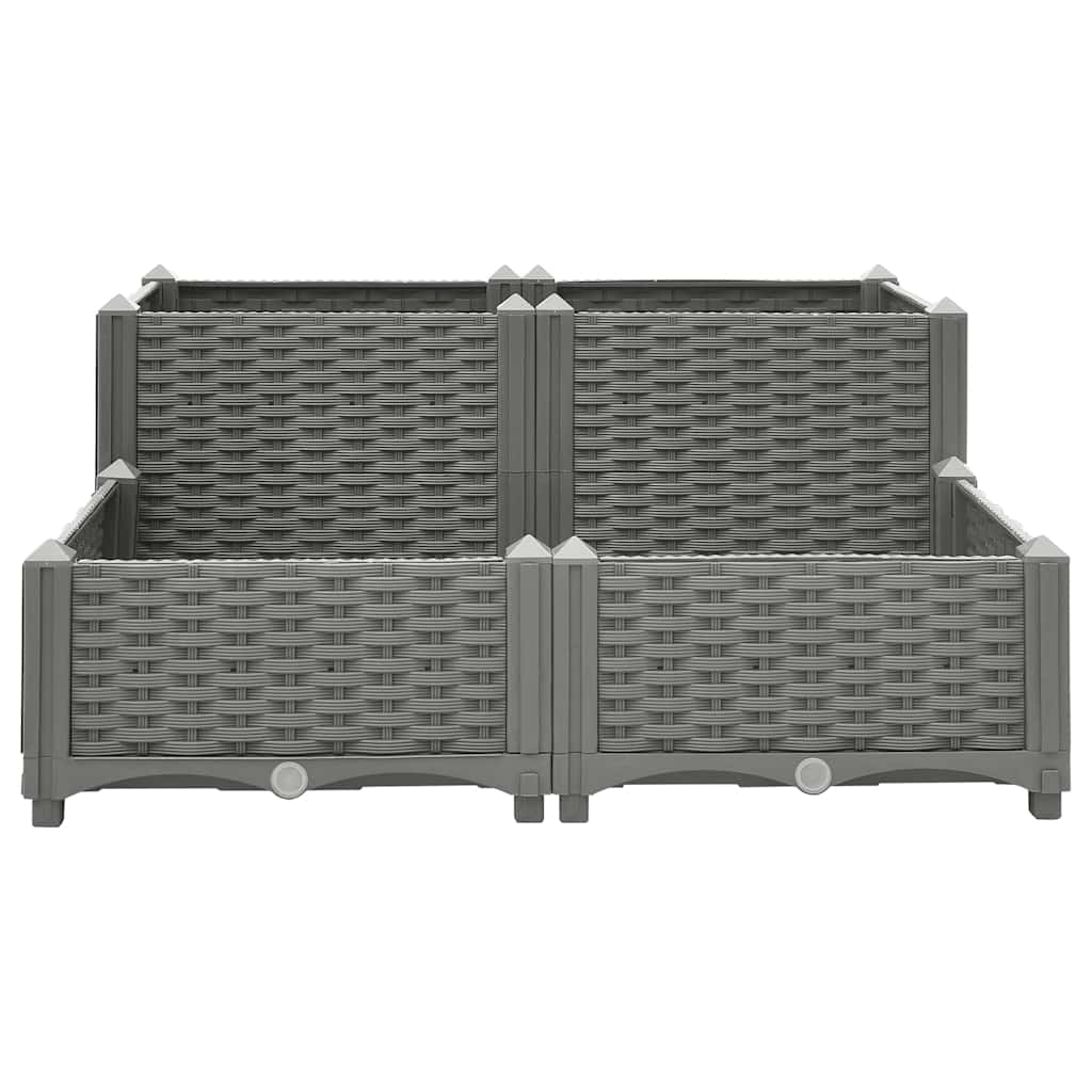 vidaXL Raised Bed 80x80x38 cm Polypropylene 2