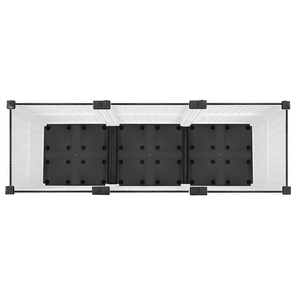 vidaXL Raised Bed 120x40x38 cm Polypropylene 4