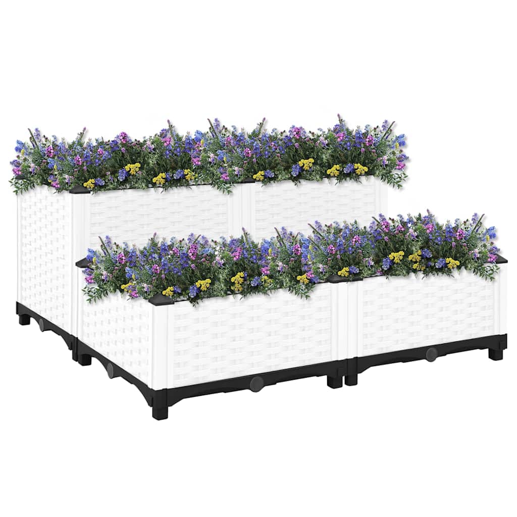 vidaXL Raised Bed 80x80x38 cm Polypropylene 6