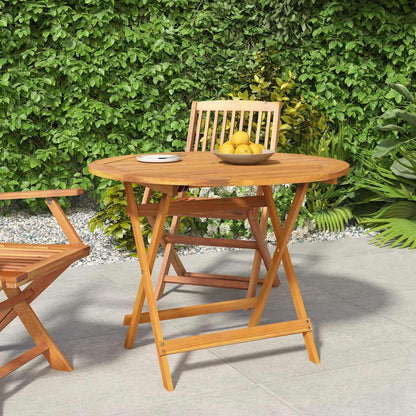 vidaXL Folding Garden Table Solid Acacia Wood