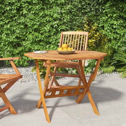 vidaXL Folding Garden Table Solid Acacia Wood