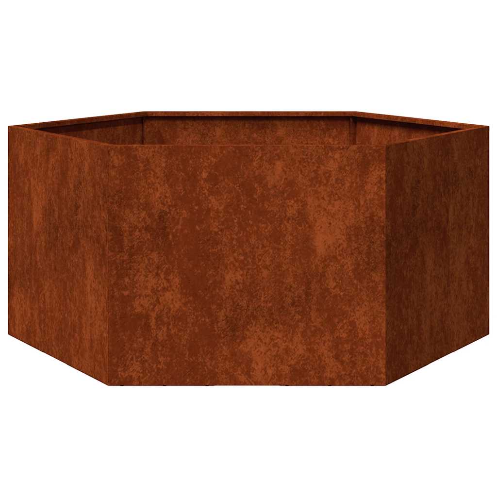 vidaXL Planter Rusty 90x90x45 cm Corten Steel 2