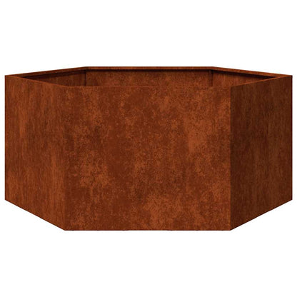 vidaXL Planter Rusty 90x90x45 cm Corten Steel 2