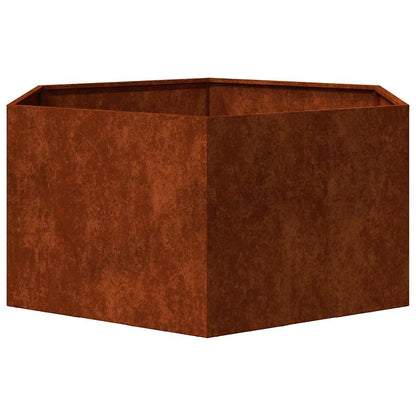vidaXL Planter Rusty 90x90x45 cm Corten Steel 6