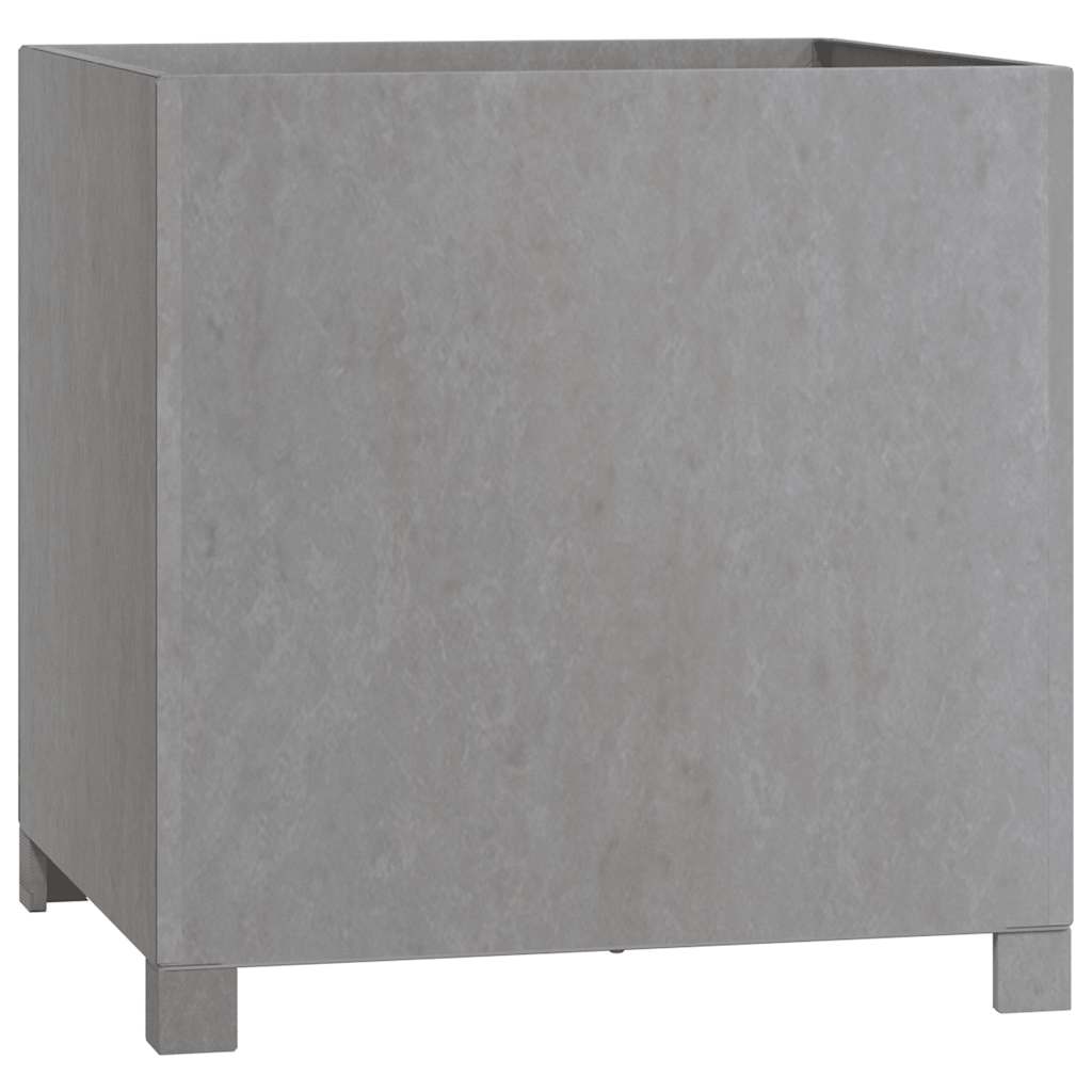 vidaXL Planter with Legs Rusty 50x50x50 cm Corten Steel 4
