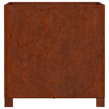 vidaXL Planter with Legs Rusty 50x50x50 cm Corten Steel 6