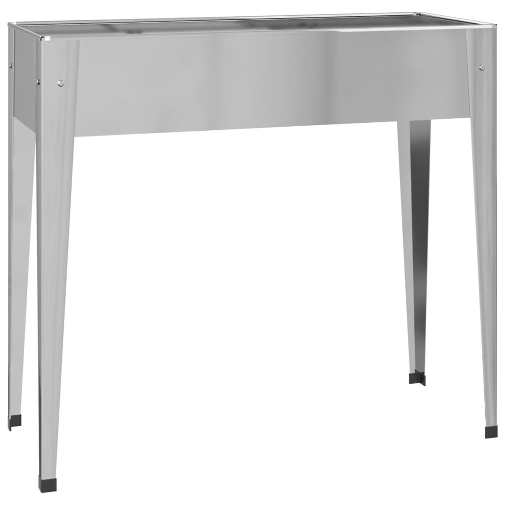 vidaXL Garden Planters 2 pcs Galvanised Steel 5