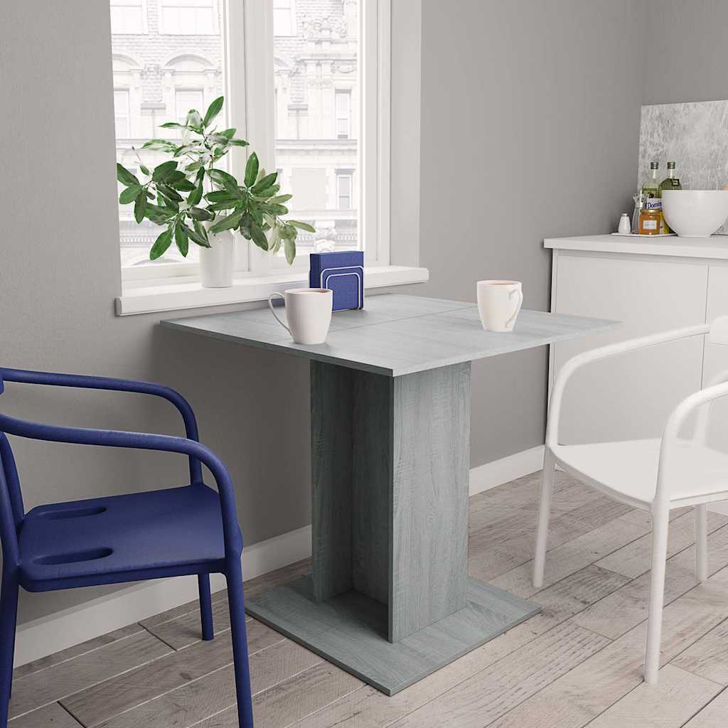 vidaXL Dining Table 80x80x75 cm Engineered Wood