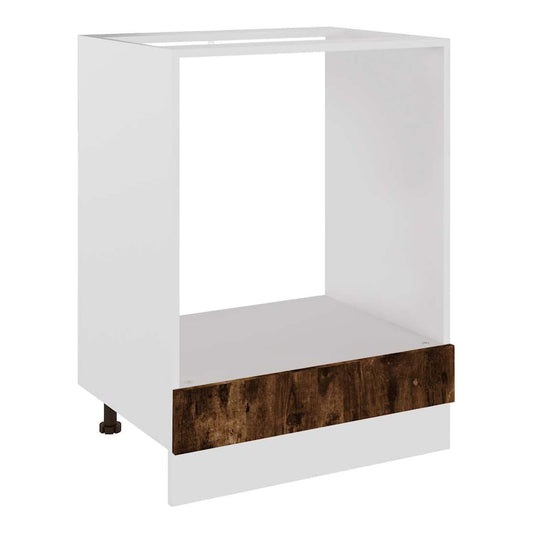 Hanging Cabinet 2 pcs 40 x 31 x 40 cm Smoked oak 1x hanging glass cabinet (2 doors) 80 cm wide 60 cm high–2x hanging glass cabinet (2 doors) 60 cm wide 40 cm high 1x oven cabinet 60 cm