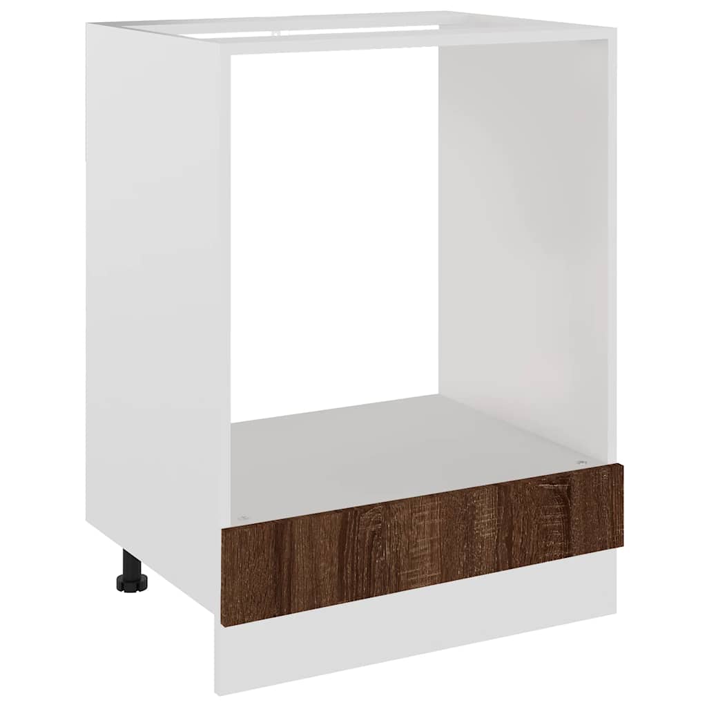 vidaXL Oven Cabinet Lyon Brown Oak 60x46x81.5 cm Engineered Wood 2