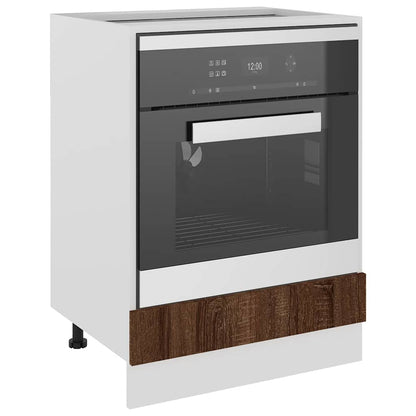 vidaXL Oven Cabinet Lyon Brown Oak 60x46x81.5 cm Engineered Wood 4