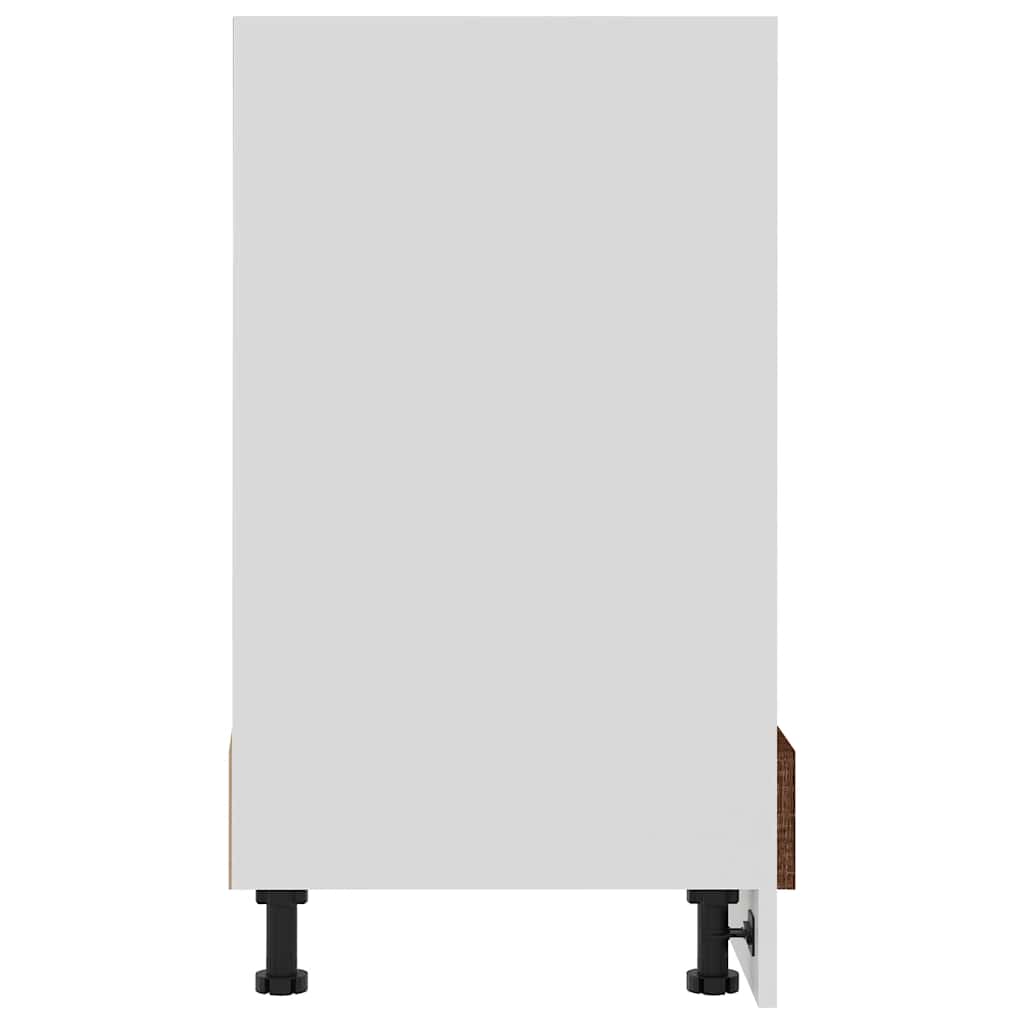 vidaXL Oven Cabinet Lyon Brown Oak 60x46x81.5 cm Engineered Wood 6
