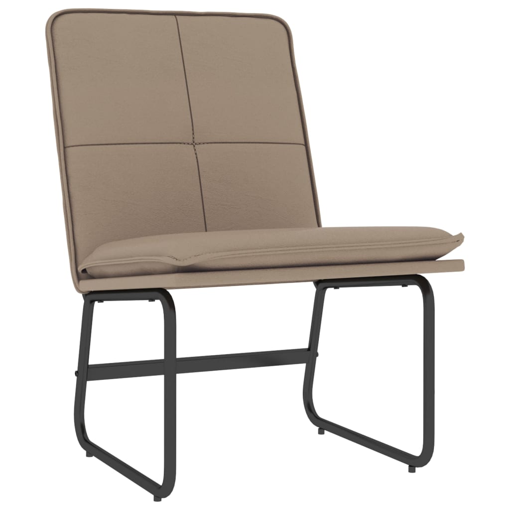 vidaXL Lounge Chair Cappuccino 54x75x76 cm Faux Leather 2