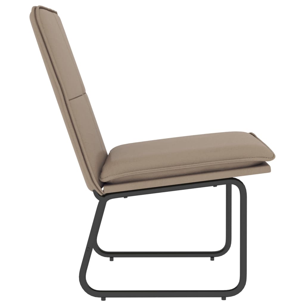 vidaXL Lounge Chair Cappuccino 54x75x76 cm Faux Leather 4