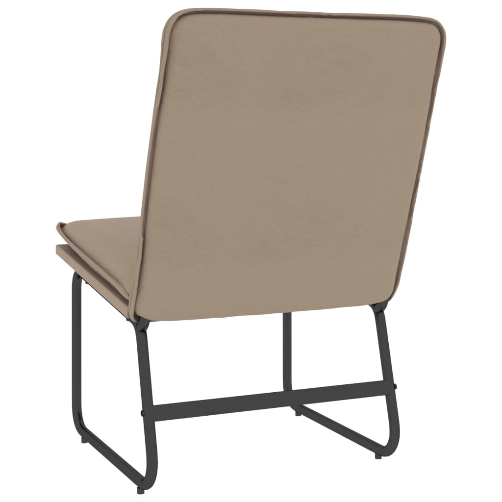 vidaXL Lounge Chair Cappuccino 54x75x76 cm Faux Leather 5