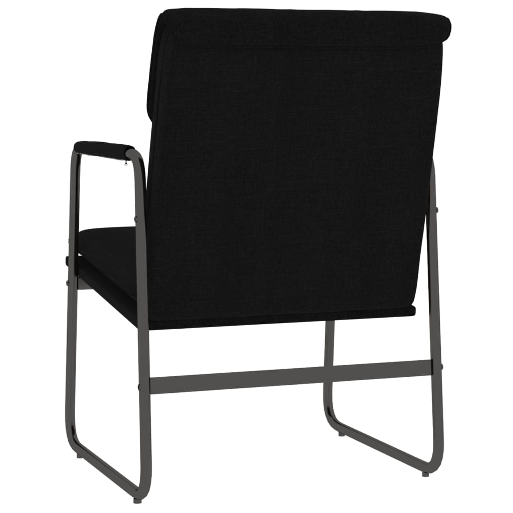 vidaXL Lounge Chair Black 55x64x80 cm Fabric 5