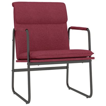 vidaXL Lounge Chair Wine Red 55x64x80 cm Fabric 2