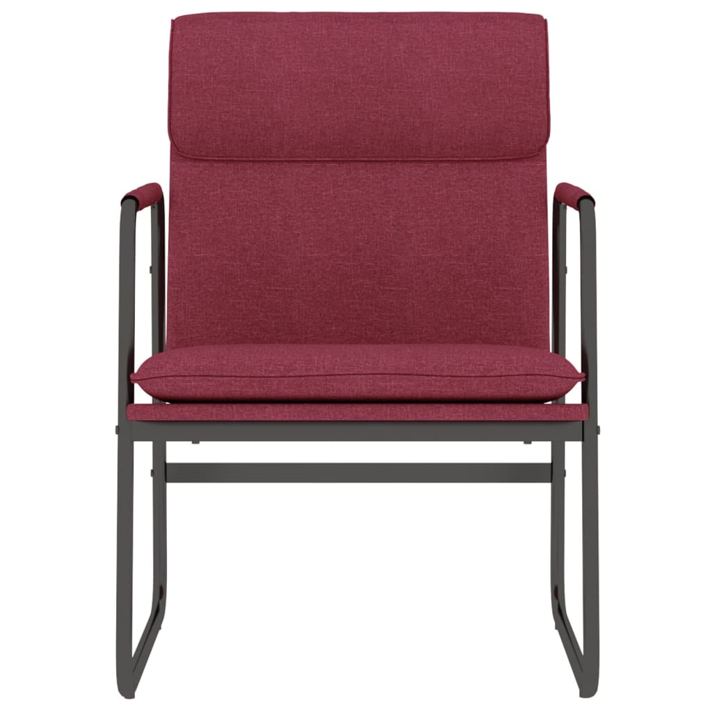 vidaXL Lounge Chair Wine Red 55x64x80 cm Fabric 3