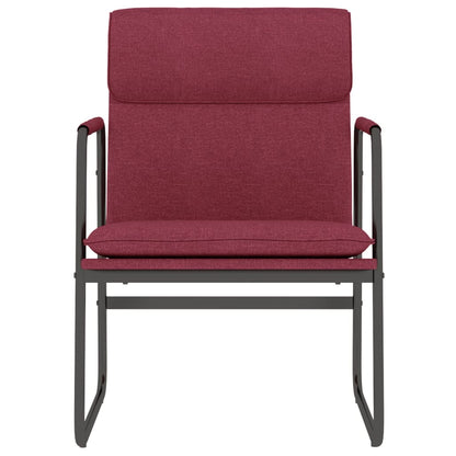 vidaXL Lounge Chair Wine Red 55x64x80 cm Fabric 3