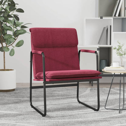 vidaXL Lounge Chair Wine Red 55x64x80 cm Fabric 1