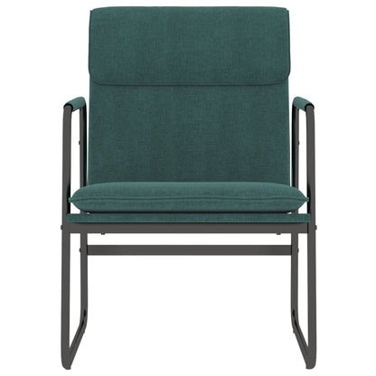 vidaXL Lounge Chair Dark Green 55x64x80 cm Fabric 3