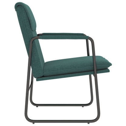 vidaXL Lounge Chair Dark Green 55x64x80 cm Fabric 4
