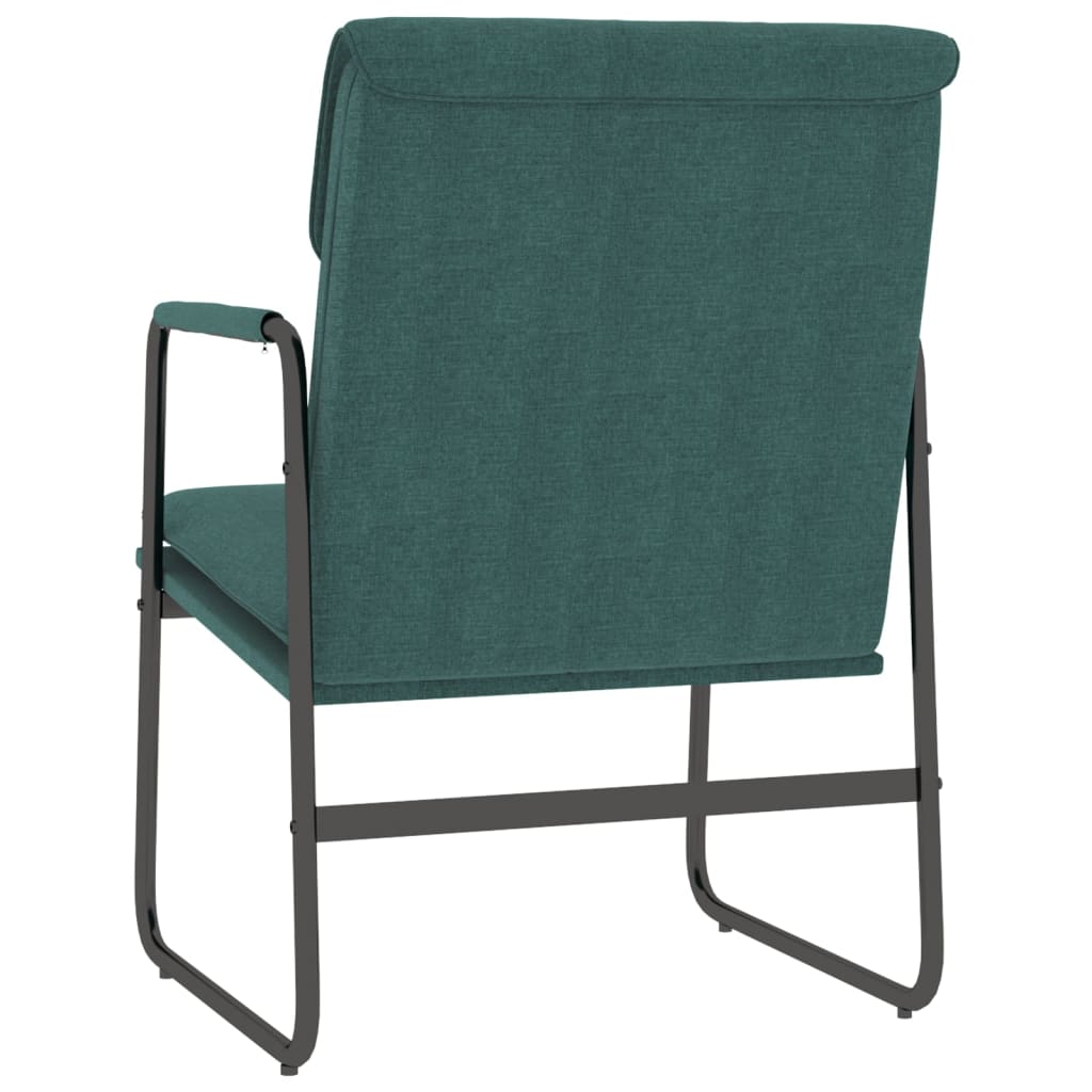 vidaXL Lounge Chair Dark Green 55x64x80 cm Fabric 5