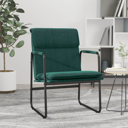 vidaXL Lounge Chair Dark Green 55x64x80 cm Fabric 1