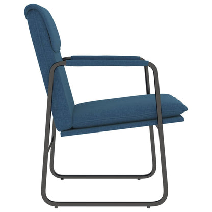 vidaXL Lounge Chair Blue 55x64x80 cm Fabric 4